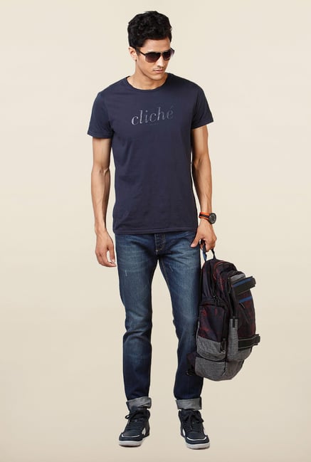 Jack & Jones Blue Washed Slim Fit Jeans Jack & Jones Blue Washed Slim Fit Jeans