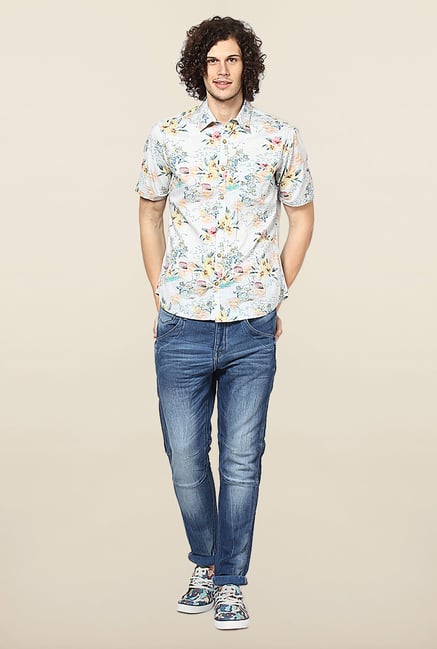 Jack & Jones Blue Washed Regular Fit Jeans Jack & Jones Blue Washed Regular Fit Jeans