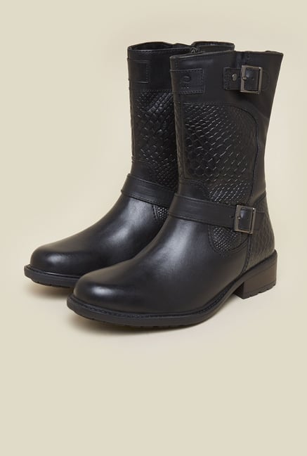 La Briza Black Knee Length Cowboy Boots La Briza Black Knee Length Cowboy Boots