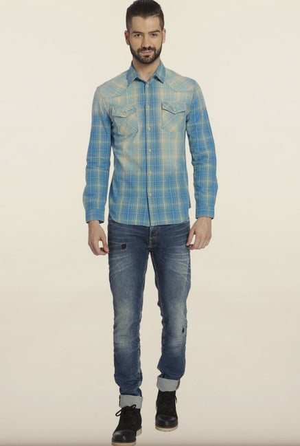 Jack & Jones Blue Casual Shirt Jack & Jones Blue Casual Shirt