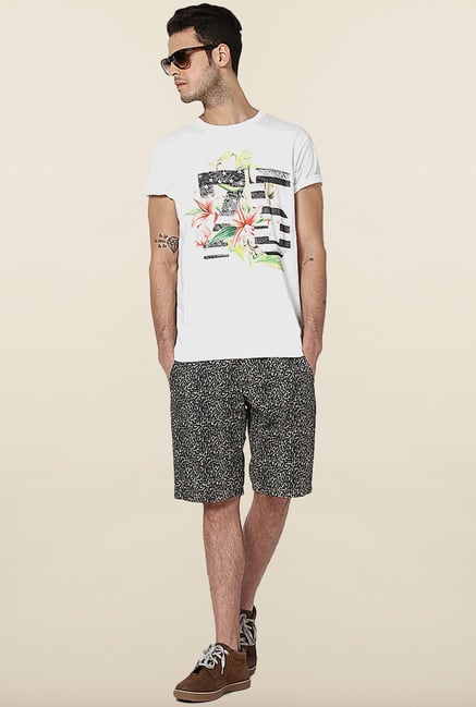 Jack & Jones White Printed T-Shirt Jack & Jones White Printed T-Shirt