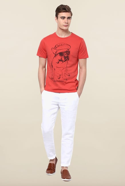 Jack & Jones White Linen Casual Trouser Jack & Jones White Linen Casual Trouser