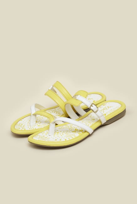 La Briza Yellow Flat Sandals La Briza Yellow Flat Sandals