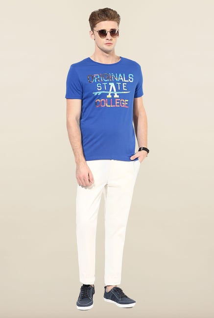 Jack & Jones Blue Round Neck T-Shirt Jack & Jones Blue Round Neck T-Shirt