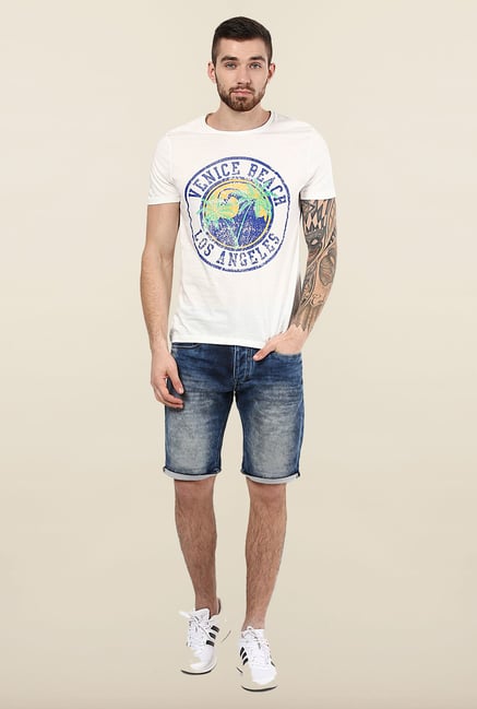 Jack & Jones White Slim Fit T-Shirt Jack & Jones White Slim Fit T-Shirt