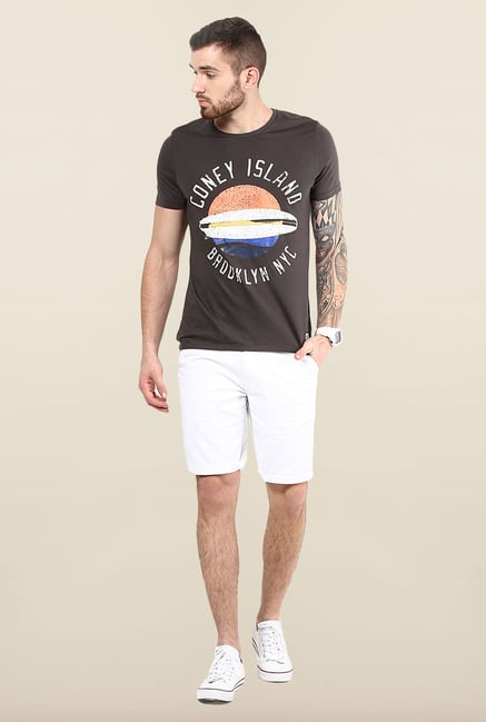 Jack & Jones Black Printed T-Shirt Jack & Jones Black Printed T-Shirt