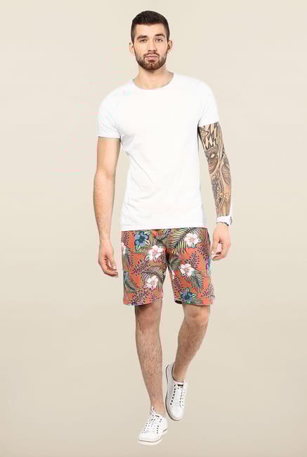 Jack & Jones White Solid Cotton T-Shirt Jack & Jones White Solid Cotton T-Shirt