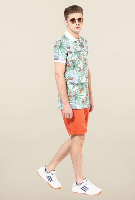 Jack & Jones Multicolor Floral Printed Polo T-Shirt Jack & Jones Multicolor Floral Printed Polo T-Shirt