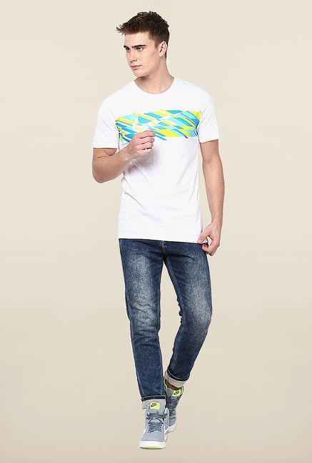 Jack & Jones Blue Solid Slim Fit Jeans Jack & Jones Blue Solid Slim Fit Jeans