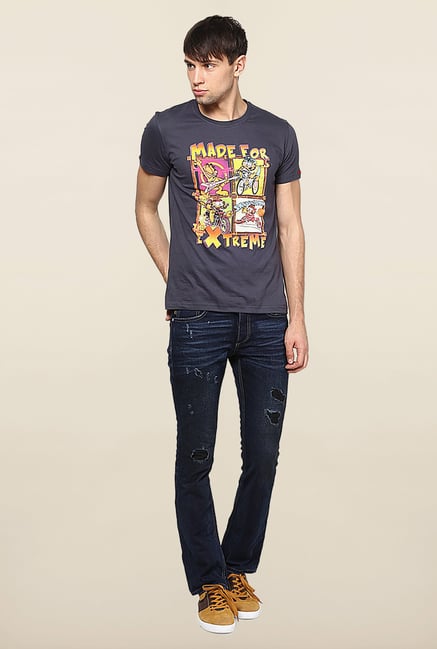 Jack & Jones Blue Rinse Washed Regular Fit Jeans Jack & Jones Blue Rinse Washed Regular Fit Jeans