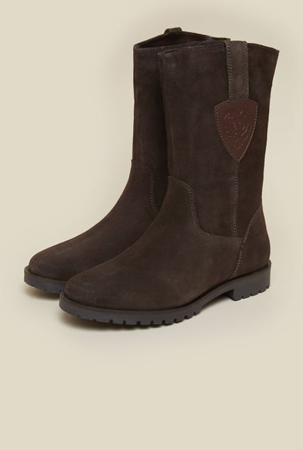 La Briza Brown Knee Length Cowboy Boots La Briza Brown Knee Length Cowboy Boots