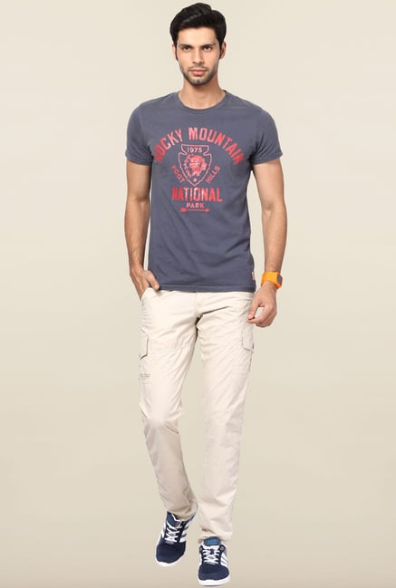 Jack & Jones Blue Crew Neck T-Shirt Jack & Jones Blue Crew Neck T-Shirt