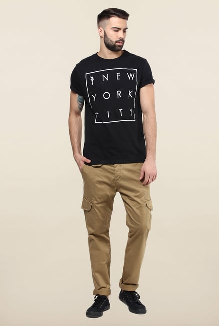 Jack & Jones Beige Cotton Cargo Jack & Jones Beige Cotton Cargo