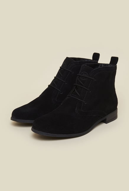 La Briza Black Ankle Length Chukka Boots La Briza Black Ankle Length Chukka Boots