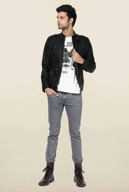 Jack & Jones White Printed T-Shirt Jack & Jones White Printed T-Shirt