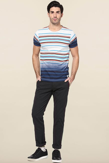 Jack & Jones Grey Solid Chinos Jack & Jones Grey Solid Chinos