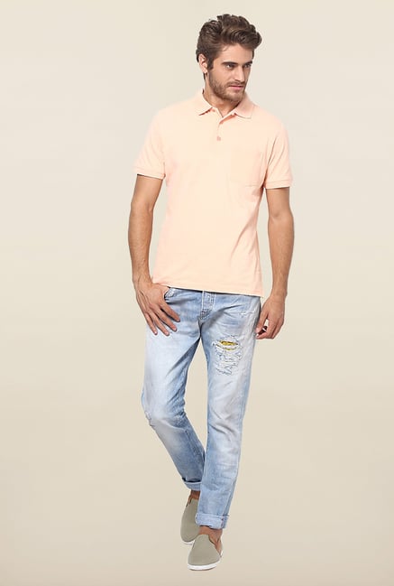Jack & Jones Blue Washed Regular Fit Jeans Jack & Jones Blue Washed Regular Fit Jeans