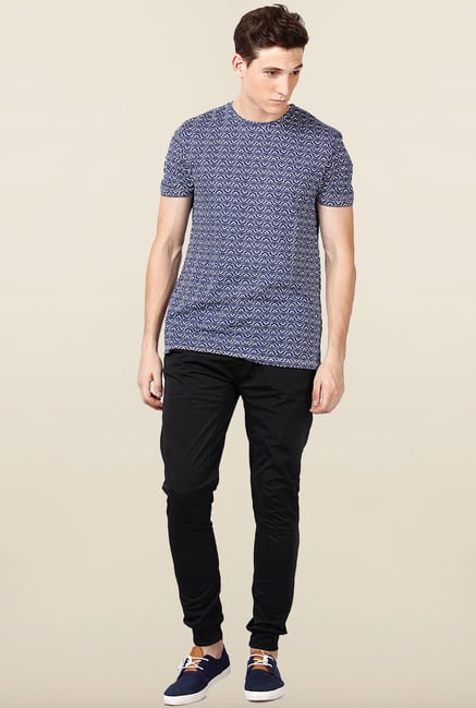Jack & Jones Black Solid Track Pant Jack & Jones Black Solid Track Pant