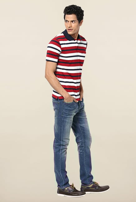 Jack & Jones Blue Solid Regular Fit Jeans Jack & Jones Blue Solid Regular Fit Jeans