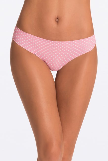 Pretty Secrets Coral Polka Dot Invisi-Hipster Panty Pretty Secrets Coral Polka Dot Invisi-Hipster Panty