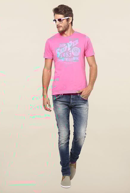 Jack & Jones Blue Solid Slim Fit Jeans Jack & Jones Blue Solid Slim Fit Jeans