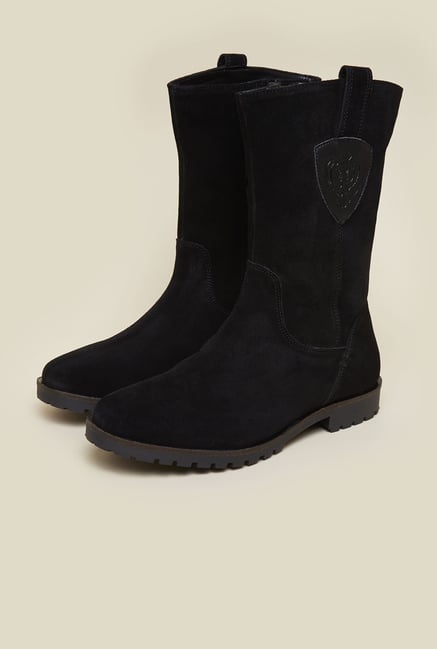 La Briza Black Knee Length Cowboy Boots La Briza Black Knee Length Cowboy Boots