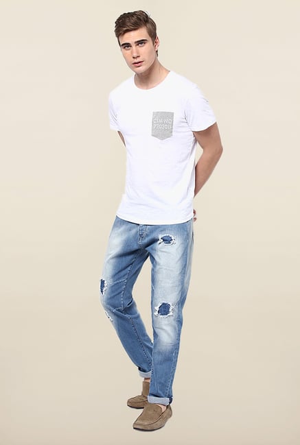 Jack & Jones Blue Distressed Jeans Jack & Jones Blue Distressed Jeans