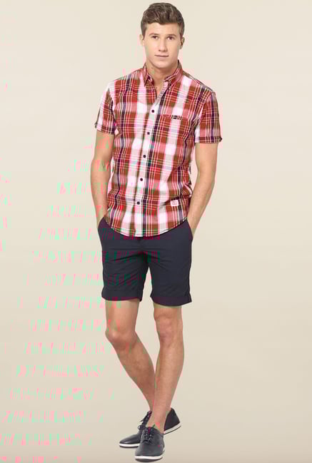 Jack & Jones Red And White Checks Casual Shirt Jack & Jones Red And White Checks Casual Shirt