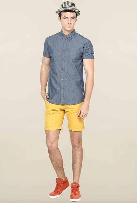 Jack & Jones Grey Button Down Solid Casual Shirt Jack & Jones Grey Button Down Solid Casual Shirt