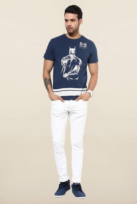 Jack & Jones White Distressed Slim Fit Jeans Jack & Jones White Distressed Slim Fit Jeans