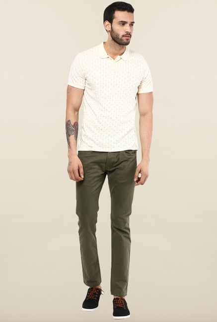 Jack & Jones Beige Polo T-Shirt Jack & Jones Beige Polo T-Shirt