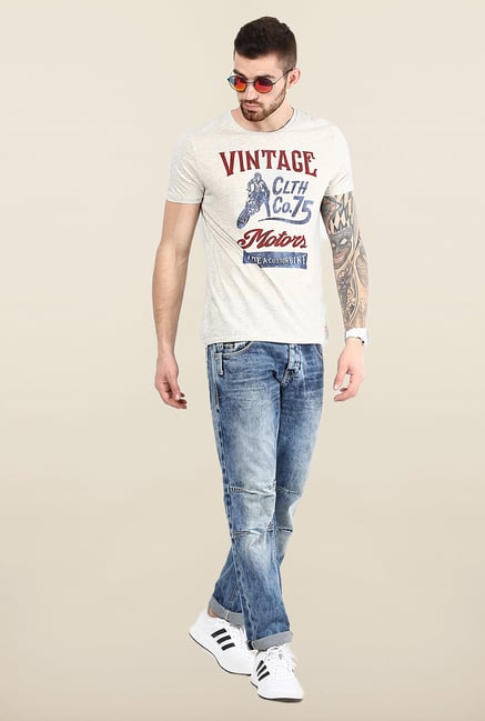 Jack & Jones Blue Mid Rise Regular Fit Jeans Jack & Jones Blue Mid Rise Regular Fit Jeans