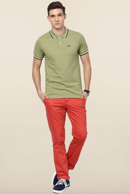 Jack & Jones Red Solid Chinos Jack & Jones Red Solid Chinos