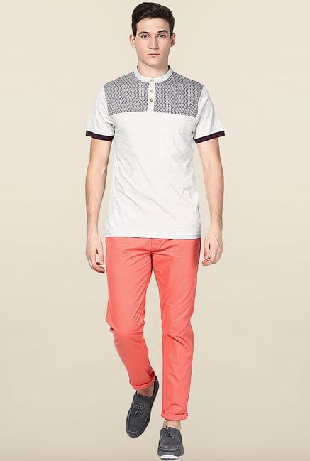 Jack & Jones Peach Cotton Chinos Jack & Jones Peach Cotton Chinos