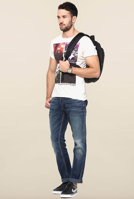 Jack & Jones Blue Mid Rise Regular Fit Jeans Jack & Jones Blue Mid Rise Regular Fit Jeans