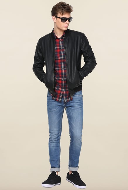 Jack & Jones Blue Mid Rise Slim Fit Jeans Jack & Jones Blue Mid Rise Slim Fit Jeans