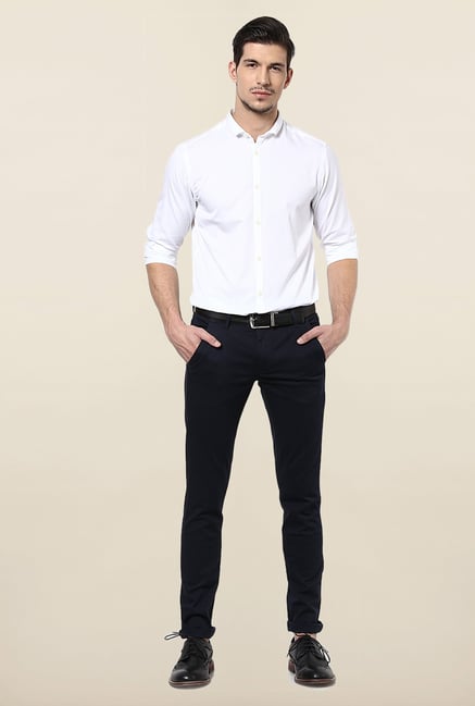 Jack & Jones White Self Printed Casual Shirt Jack & Jones White Self Printed Casual Shirt