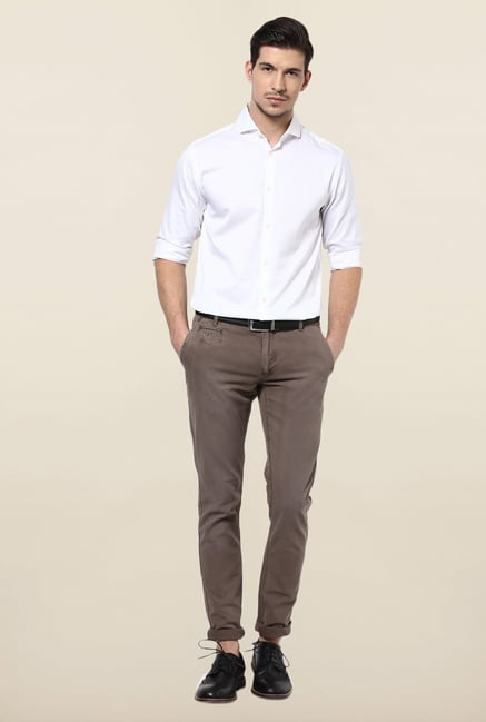 Jack & Jones White Solid Casual Shirt Jack & Jones White Solid Casual Shirt