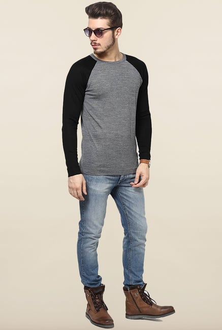 Jack & Jones Grey Slim Fit Sweatshirt Jack & Jones Grey Slim Fit Sweatshirt