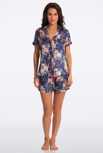 Pretty Secrets Blue Floral Print Cami & Shorts Set Pretty Secrets Blue Floral Print Cami & Shorts Set