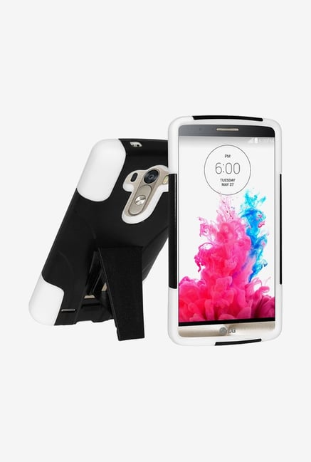 Amzer Dual Layer Hybrid Case Black & White for LG G3 Amzer Dual Layer Hybrid Case Black & White for LG G3