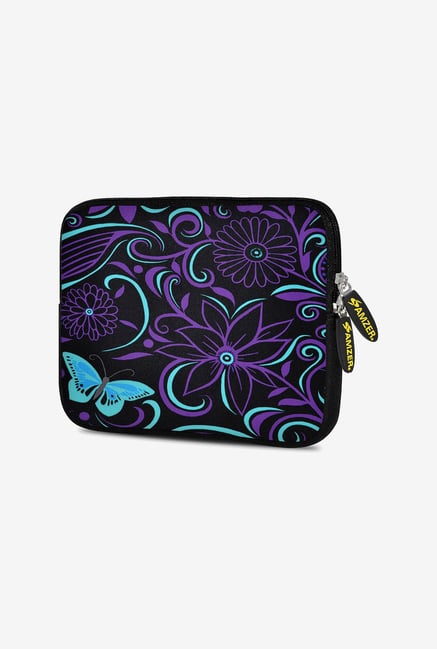 Amzer 7.75 Inch Neoprene Sleeve - Turquoise Purple Fly Amzer 7.75 Inch Neoprene Sleeve - Turquoise Purple Fly