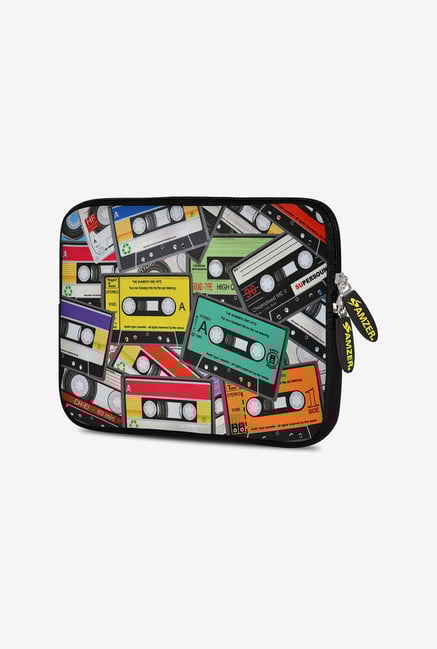 Amzer 10.5 Inch Neoprene Sleeve - Audio Cassette Scatter Amzer 10.5 Inch Neoprene Sleeve - Audio Cassette Scatter