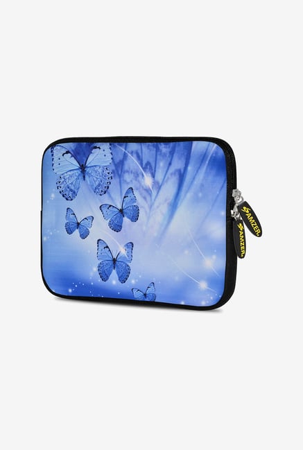 Amzer 7.75 Inch Neoprene Sleeve - Blue Sparkling Butterfly Amzer 7.75 Inch Neoprene Sleeve - Blue Sparkling Butterfly