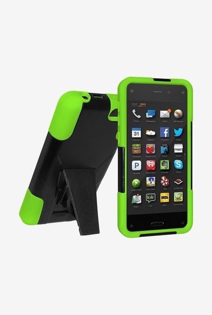 Amzer Dual Layer Case Black & Green for Amazon Fire Phone Amzer Dual Layer Case Black & Green for Amazon Fire Phone