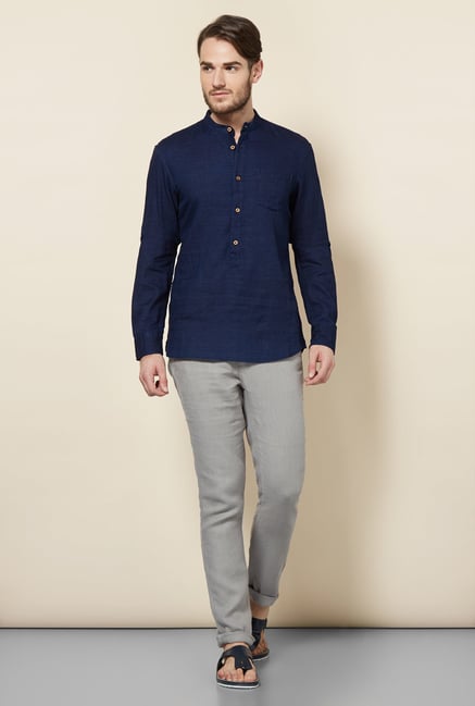 celio* Marine Solid Casual Shirt celio* Marine Solid Casual Shirt