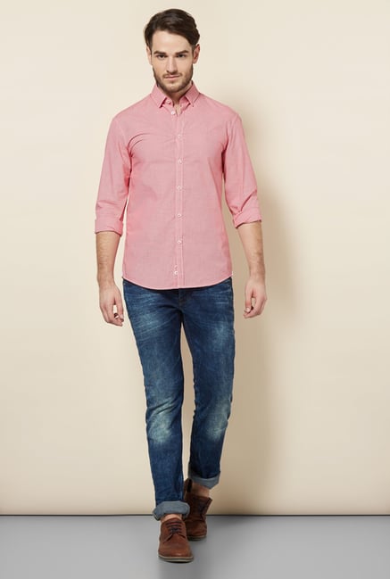 celio* Red Checked Casual Shirt celio* Red Checked Casual Shirt
