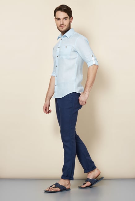 celio* Indigo Straight Fit Chinos celio* Indigo Straight Fit Chinos