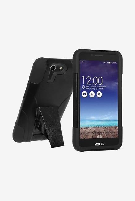 Amzer Dual Layer Hybrid KickStand Case Black for PadFone X Amzer Dual Layer Hybrid KickStand Case Black for PadFone X