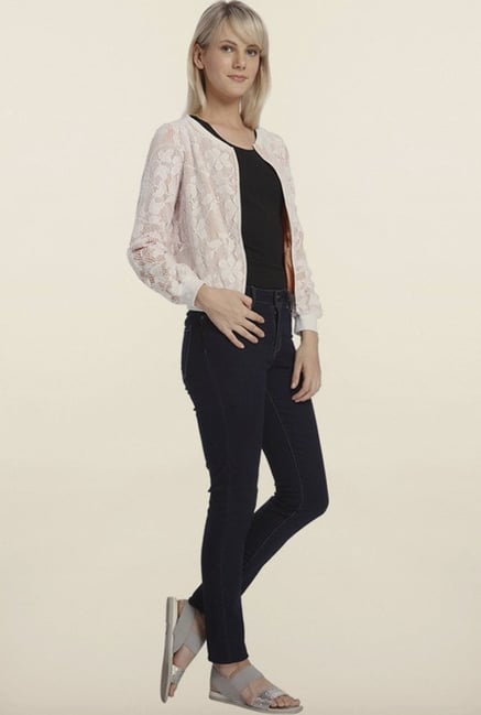 Vero Moda Pink Crochet Jacket Vero Moda Pink Crochet Jacket